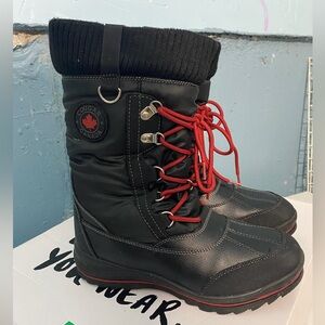 Cougar Women’s Black and Red Snow Boots